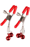 Double Bell Nipple Clamp Red