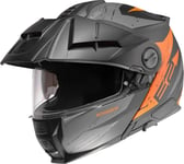 Hjelm, Schuberth. E2 Explorer Orange (grå/svart/oransje)