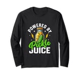 Powered By Pickle Juice Cucumber Vegan Fitness Long Sleeve T-Shirt