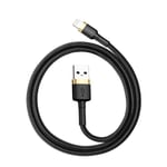 Baseus Cafule USB Lightning Kabel 1.5 A 2m Gull Sort