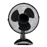 edco eindhoven b.v. Lifetime Air Ventilateur de Table 23W - Ventilateur sur Pied - Rafraichisseur d'Air avec Poignée, 2 Vitesses et Fonction Inclinable - Silencieux 65dB - Noir