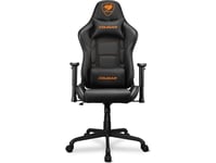 Cougar Gaming Armor Elite Cgr-Eli-Blb, Universal Spelstol, 120 Kg, Stoppad Sits, Stoppat Ryggstöd, Svart, Stål