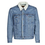 Levis Jeansjackor TYPE 3 SHERPA TRUCKER Blå herr