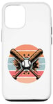 Coque pour iPhone 12/12 Pro Battes de baseball balle sport action excitation esprit jeu