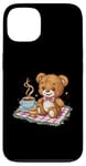 iPhone 13 Cartoon teddy bear with honey and tea Case