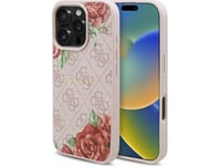 Guess Guhmp16xp4ropemcp Iphone 16 Pro Max 6.9" Różowy/Pink Hardcase 4G Flowers Print Magsafe