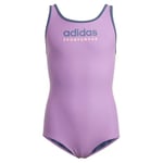 adidas Fille Sportswear U-Back Swimsuit Kids, preloved Purple/preloved Ink, 5-6 Years