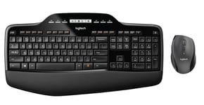 Logitech Wireless Desktop MK710 - tastatur- og mussett - Tysk Inn-enhet