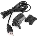 USB Micro Borstlös Vattenpump Ultra Tyst Mini Nedsänkbar Vattenpump Mikro Vattenkylning Vattenpump För Fontän Akvarium Cirkulation DC4V-6V 0.6-1.