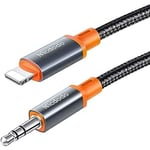 mcdodo CA-0780 Lightning to 3.5 mm AUX Mini Jack Cable, 1.2 m (Black)