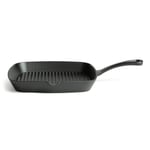 Habitat 23cm Cast Iron Griddle Pan - Black