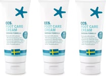 3 X  CCS Foot Care Cream 175ml For Dry Skin/Cracked Heels Urea Based Moistening