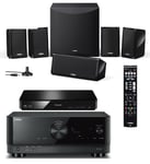 Yamaha 5.1 WiFi Hemmabiopaket med Blu-Ray/DVD spelare