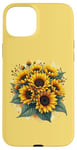 iPhone 15 Plus Yellow Sunflowers Cute summer flowers Floral Positivity Case