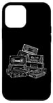 Coque pour iPhone 12 mini Love Retro Mixtape 80's Blank Cassette Tape Shirt Cadeaux