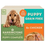 Harringtons Complete Wet Tray Grain Free Hypoallergenic Puppy Food 6x380g - Chicken & Potato- Made with All Natural Ingredients