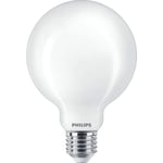 Ampoule led Globe E27 60W Blanc Froid Dépolie, verre - Philips