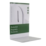 BNT Bokstöd med Gummifötter Vit - 2 Pack 20x14x11 cm