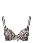 Pe Leopard Lydia Top Swimwear Bikinis Bikini Tops Wired Bikinitops Beige Panos Emporio