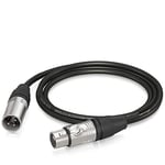 Behringer Microphone Cable - XLR Male to XLR Female - 1.5 m / 5 ft - Gold Performance - GMC-150