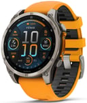 Garmin 010-02904-11 Fēnix 8 Amoled Svart/Gummi Ø47 mm