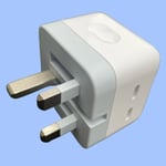 Fast Dual USB-C 35W Charger UK Plug 2 Port Wall Adapter for Apple iPhone 14 Pro 