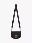 Strathberry Leather Bay Mini cross Body Bag, Black