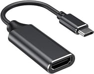 Adaptateur USB C vers HDMI, adaptateur de type C vers HDMI 4K pour MacBook Pro 2018 / 2017, iPad pro 2018, Samsung note 9 / s9, Huawei mate 20, etc. (compatible Thunderbolt 3) avec sortie audio vidéo