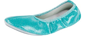 Ladeheid Chaussure de Ballet Danse et Gymnastique Femme Fille LAAK007 (Turquoise, 23 EU)