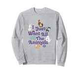 Littlest Pet Shop I Just Want All The Animals Vintage Logo Sweatshirt