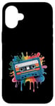 Coque pour iPhone 16 Plus Cassette classique rétro des années 80