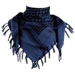 FREE SOLDIER Scarf Military Shemagh Tactical Desert Keffiyeh Head Neck Scarf Arab Wrap with Tassel 43x43 inches (Blue)