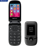 Blackview N2000 Téléphone Portable à Clapet Senior Débloqué avec Grand Écran 2,8 pouces,1500 mAh,Radio FM,Double SIM 4G - Noir