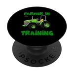 Tracteur amusant pour enfants - Amateur de tracteur d'entraînement PopSockets PopGrip Adhésif