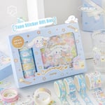 Sanrio Kuromi Cinnamoroll Melodi Klistermärken Gåva box Kawaii Anime Hand Konto Guka Dekoration Gör själv Klistermärke