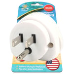 TRAVEL PLUG ADAPTER Jamaica Bahamas Mexico Barbados Bermuda Japan USA Canada UK