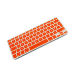 System-S AZERTY Protection de Clavier en Silicone pour MacBook Pro 13" 15" 17" iMac MacBook Air 13" Orange