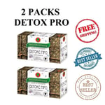 2 x Detox Tea Detox PRO Natural Body Cleanse Dandelion Ginger Nettle Turmeric