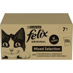 FELIX ORIGINAL Senior Mixed Menu in Jelly Wet Cat Food 120x85g