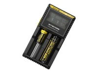 Nitecore D2, Lithium Jern Fosfat (Lifepo4), Lithium-Ion (Li-Ion), Nikkel-Cadmium (Nicd), Nikkel-Metalhydrid..., Aa, Aaa, Aaaa, C