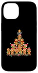 Coque pour iPhone 14 Jolly Gingerbread Christmas Tree Tee Gingerbread T-shirt pour femme