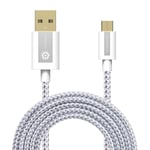 Micro USB Cable 1m 2m 3m Charger Data Sync Braided For Samsung Android Phones