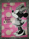 Disney Minnie Mouse 12 Days Of Christmas Bath And & Body Advent Calendar