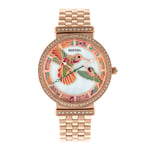 Bertha Womens Emily Mother-Of-Pearl Bracelet Watch - Rose Gold Stainless Steel - One Size