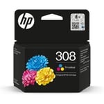 Cartouche d’encre HP 308 authentique tricolore (7FP20UE) pour HP Envy 6110, 6120, 6130, 6520, 6530