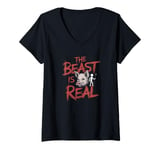 Womens The Beast is Real Lord of the Flies Classic Literary V-Neck T-Shirt