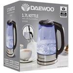 DAEWOO SDA1669GE 1.7L LED Kettle | 2200W | Boil Dry Protection |Auto Switch Off