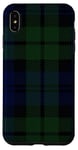 Coque pour iPhone XS Max Plaid écossais vert noir