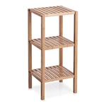 Zeller 2056813 Bamboo Debout Rayonnages avec 3 Tablettes Multicolore 37 x 33 x 80 cm