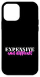 Coque pour iPhone 12 mini Pink Graphic Cher et Difficult (I'm a Delight) Rose